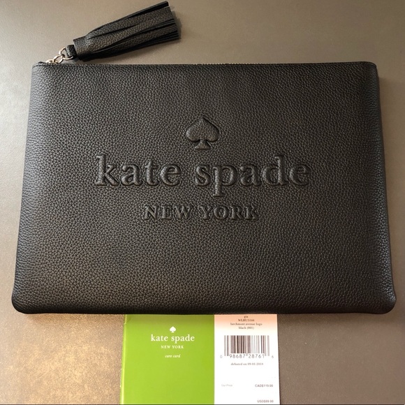 KATE♠️SPADE LARCHMONT AVE LOGO PENNY TOTE 3PC SET - Picture 5 of 8
